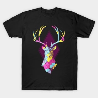 Head of a deer with horns T-Shirt